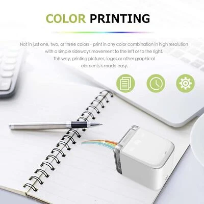 Portable Mobile Color Inkjet Printer USB Wireless Suitable for All Materials - Image 1 of 4
