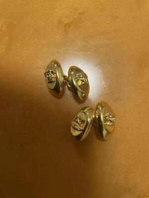 Versace запонки для мужчин, золото, аксессуар, стильный, из Японии, y3958 - Изображение 1 из 3