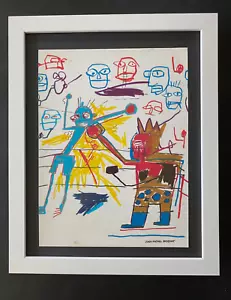 JEAN MICHEL BASQUIAT | SIGNED PRINT | MOUNTED IN NEW FRAME READY FOR DISPLAY! - Picture 1 of 3