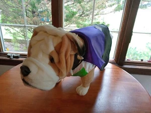 NWT Hansa Hand Crafted Bulldog Vampire Halloween Costume Life Sized  Plush - Picture 1 of 11