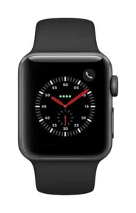 Apple Watch 3 38 mm GPS LTE Gris Estuche Banda Negra MTGH2LL/A Muy Bueno - Imagen 1 de 1