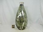 Beautiful DEUSCH Art Déco Silberauflage Glas Vase silver overlay glass vase 36cm