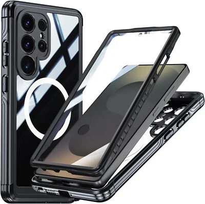 Funda para Galaxy S25 Ultra MagSafe Protector de Pantalla Integrado Militar Transparente Foto 1 de 4