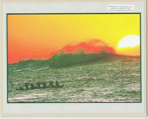AVALANCHE PADDLERS HALEIWA, OAHU, AWARD WINNING GICLEE PHOTO ON 8X10" MATT BOARD - Picture 1 of 1