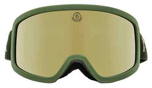 Moncler ML0215 Terrabeam 97G Verde Esquí/Snowboard Gafas Envoltura Marco Deportivo 138 - Imagen 1 de 2