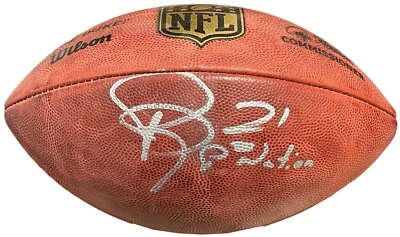 Patrick Peterson signed OFC Wilson Leather Duke NFL Football P2 Nation- Beckett - Image 1 of 2