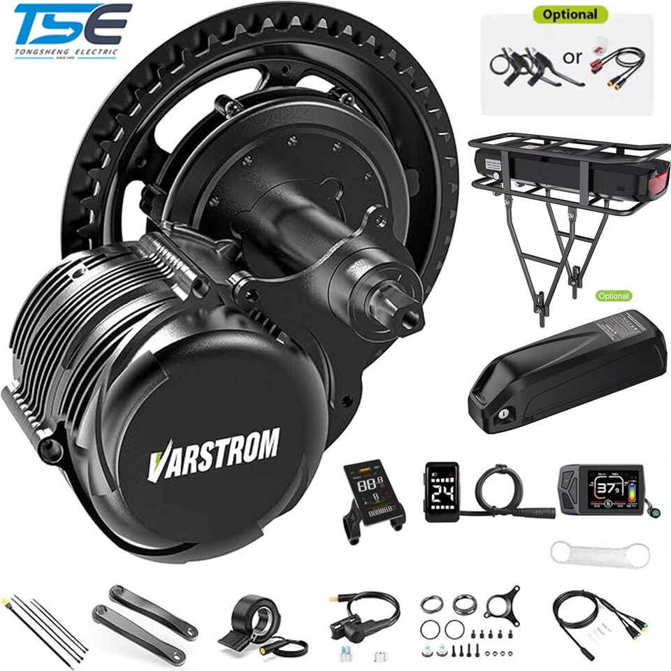 TONGSHENG 48V500W 48V750W Mid Drive Motor Kit Ebike Conversion Kits TSDZ2B TSDZ8
