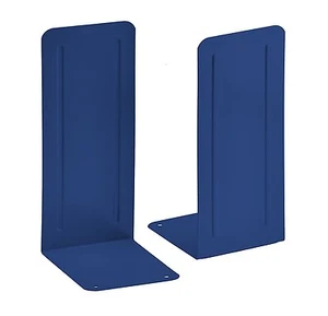 Acrimet Jumbo Premium Bookends 9" (Deep Blue Color) (1 Pair Pack) - Picture 1 of 5