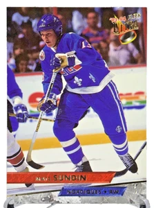 1993-94 Fleer Ultra Mats Sundin Base NHL Hall of Fame #137 Quebec Nordiques AG20 - Picture 1 of 3