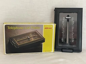 Vintage Justen Pop Up Desktop Telefon Verzeichnis Index - NEU IM KARTON - Bild 1 von 4