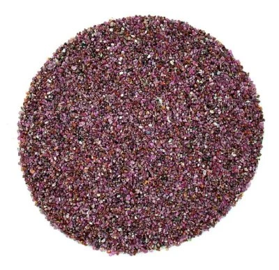 Piezas de incrustaciones artesanales de cristal rubí rojo natural sin tinte de 1/4 onza de 2 mm y menos Foto 1 de 2