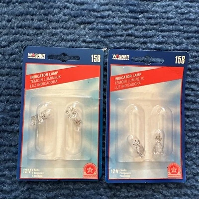 Wagner Indicator Light Bulb 158 12V *2 Packs of 2* - Image 1 of 4