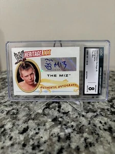 2007 Topps Heritage III WWE The Miz Signed Autograph CGC Graded WWF - Picture 1 of 2