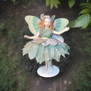Porcelain Fairy Doll/Figurine On A Stand. Amazing Details, Jointed Limbs. 4.5”H - Picture 1 of 12