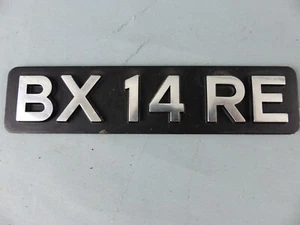 CITROEN BX 14 RE ancien insigne emblème logo sigle monogramme hayon coffre alu - Picture 1 of 2