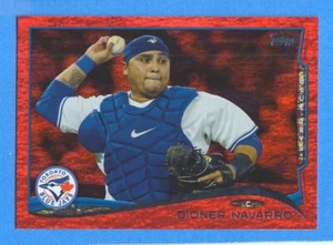 2014 Topps Update Red Hot Foil #US136 Dioner Navarro Blue Jays - Picture 1 of 1