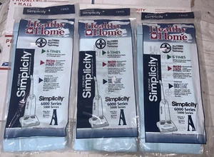 (9) Simplicity Healthy Home Type A 5000 6000 Series Vacuum Cleaner Bags - Picture 1 of 3