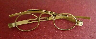 Antique Herdegen Spectacles  Eyeglasses Folding Temples Brass Adjustable 1800's • 5$