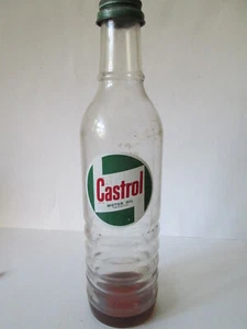 Botella de aceite de cuarto de cuarto Castrol. Shell.BP. Botella de aceite de motor. - Imagen 1 de 3