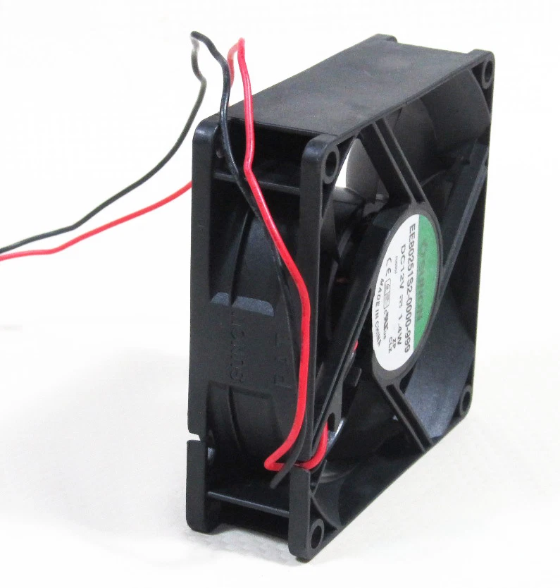 1pc SUNON EE80251S2-0000-999 80x80x25mm DC Fan 12V 1.4W 37CFM 2pin Connector - Image 1 of 2