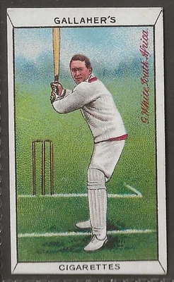 GALLAHER-SPORTS SERIES 1912-#077- CRICKET - SOUTH AFRICA - WHITE - Image 1 of 2