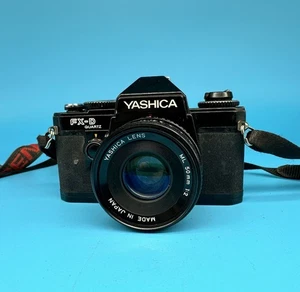 Yashica FX-D Quartz 35mm SLR Film Camera With Yashica 50mm f/2 Lens - Tested - Picture 1 of 13
