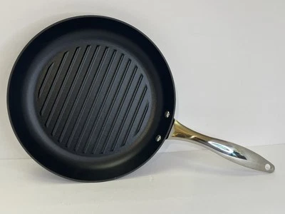 Cook's Essentials Black Enamel 11" Cast Iron Round Grill Pan - Image 1 of 4