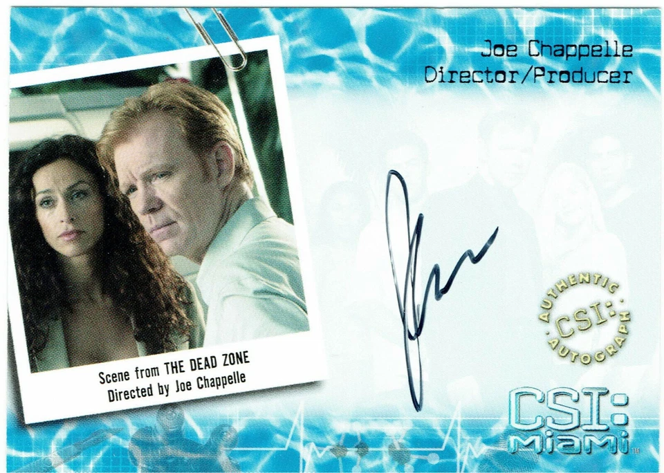 CSI Miami Series 1 2004 Autograph Card MI-A13 Joe Chappelle - Director/Producer - Image 1 of 1