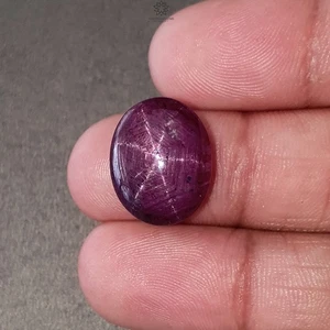 19.40cts Natural Untreated Star Ruby Gemstone Oval Shape Plain 17*13mm 1pc - Picture 1 of 4
