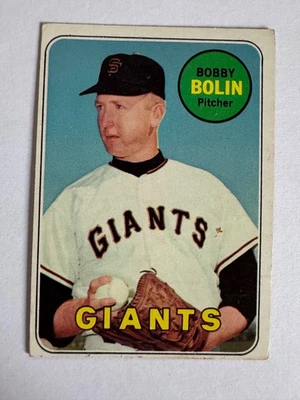 Tarjeta de béisbol Bobby Bolin 1969 Topps #505 Gigantes de San Francisco Foto 1 de 2