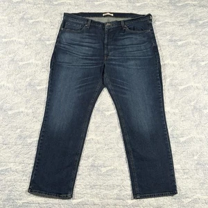 Signature By Levi Strauss Mens Athletic Fit Jeans Sz 42x30 (42x29) Dark Blue EUC - Picture 1 of 12