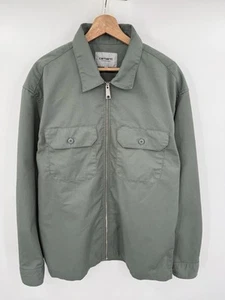 Carhartt WIP Men’s Full Zip Shirt Work Jacket Size Large Work In Progress - Imagen 1 de 6