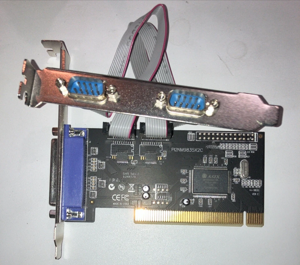 ROSEWILL Parallel Port PCI Expansion Card Full Height P/N PI2NM9835X2C - Working - Image 1 of 1