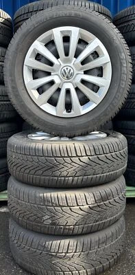 4 Orig VW Winterräder Stahl 215/60 R16 99H Passat 3G B8 Bettle 561601027 1619 - Bild 1 von 3