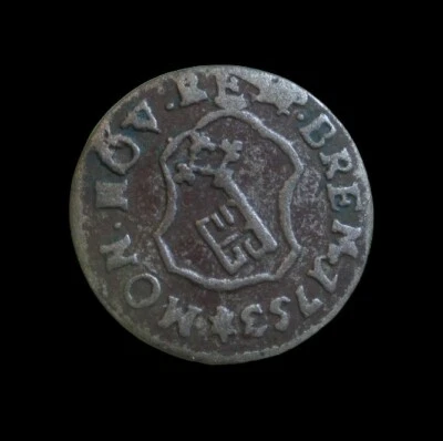 GERMANY BREMEN GROTEN 1753 SILVER KM 212 #425# - Image 1 of 2