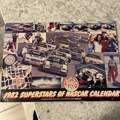 Calendario de carreras Nascar Stock Car 1982. Buddy Baker. Cale Yarborough Foto 1 de 4
