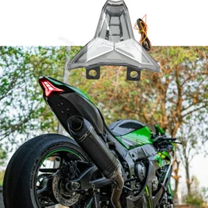 For KAWASAKI Ninja 400 ZX10R Z1000 Z400 Integrated LED Tail Light Turn Signal US - Foto 1 di 13
