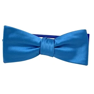 Apt 9 Boys Adjustable Bow Tie Blue Poly Dry Clean Only Dressy Special Occasion - Picture 1 of 8