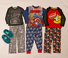 Boys Sleep Bedtime Bundle Slippers & PJs (3 pairs) M&S Star Wars Marvel Pudsey