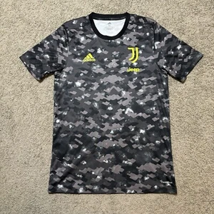Authentic Adidas Juventus Pre-Match Soccer Jersey 2021/22 Grey Camo Men’s M  - Picture 1 of 7