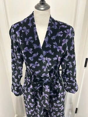 Garnett Hill винтажный бархат платье гостиной надежном халат карманы женщин Sz S - Изображение 1 из 4