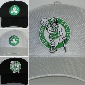 Boston Celtics Air Mesh Pro Style Kappe Mütze KLASSISCHER NBA AUFNÄHER/LOGO COOL NEU - Bild 1 von 9