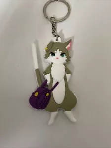 Re: Zero Puck Cat Cute Anime Double Sided PVC Keychain Keyring Bag Gift Chain UK - Picture 1 of 3