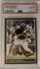 1985 Donruss #63 Tony Gwynn PSA 10 Gem Mint