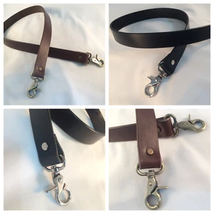 1 in. wide Thick Leather Cross Body or Shoulder Purse Bag Replacement Straps - Picture 1 of 10