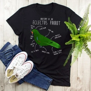 Eclectus Parrot Shirt, Women, Men, Funny Parrot Lover Gift, Cute Bird T-shirt... - Picture 1 of 14