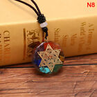 Orgonite Pendant Om Necklace Chakra Healing Energy Meditation Jewelry Handmade+