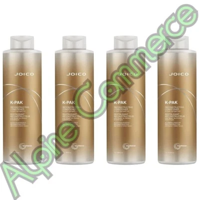 *4-Bottles* Joico K-Pak Reconstructing Conditioner 33.8 Oz Damaged Hair 2574888 - Image 1 of 3