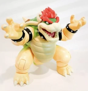 Super Mario Bros. Movie Toy Bowser 7" Action Figure Fire Red Lights Up - Picture 1 of 6
