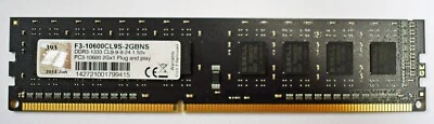G.Skill 2GB RAM PC3 10600 F3-10600CL9S-2GBNS - Image 1 of 2